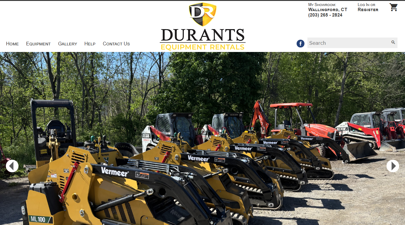 Website screenshot for A to Z Rental- Wallingford