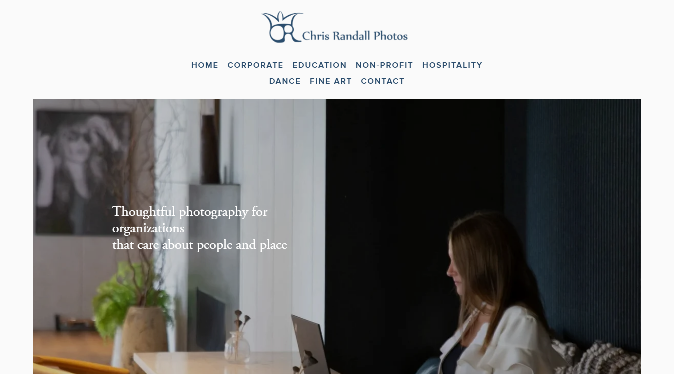 Website screenshot for Chris Randall Photos