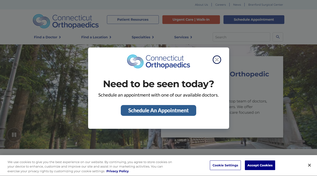 Website screenshot for Delott Jeffery M DPM