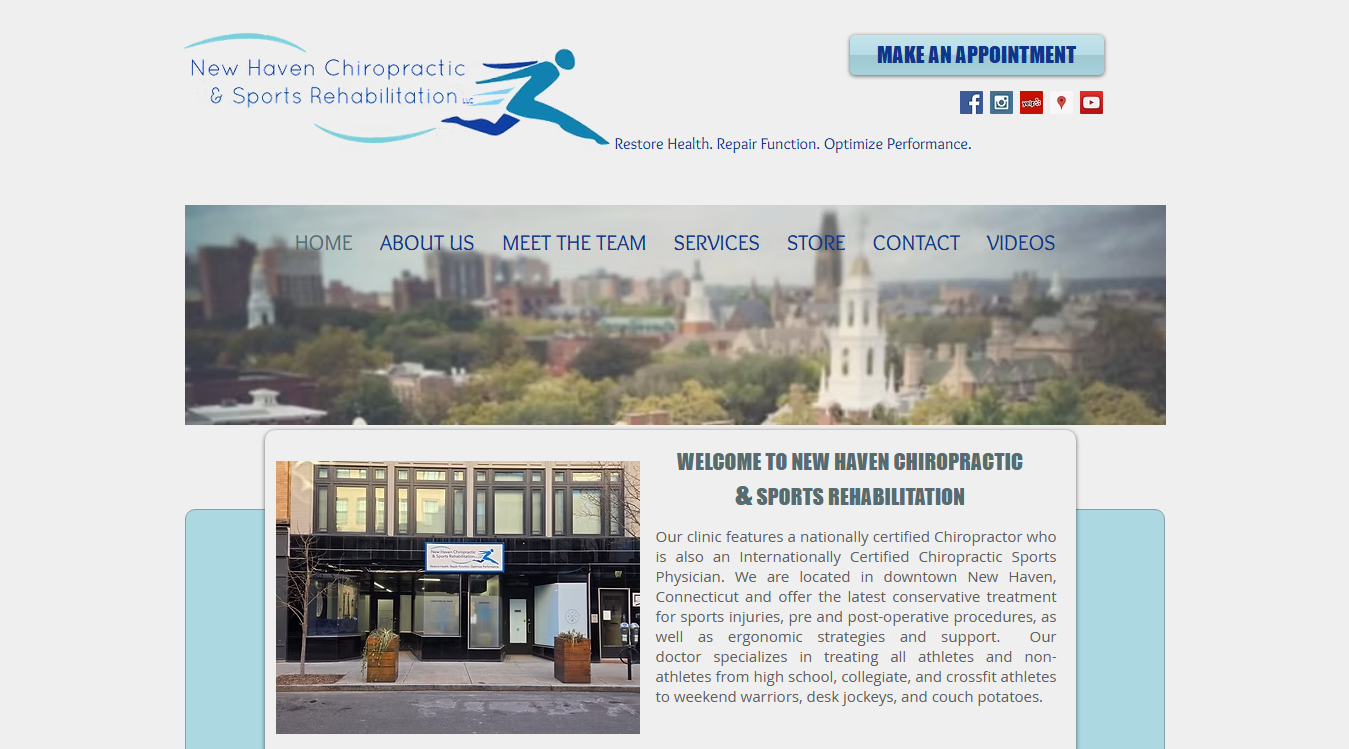 Website screenshot for Dr. Gregory Hom