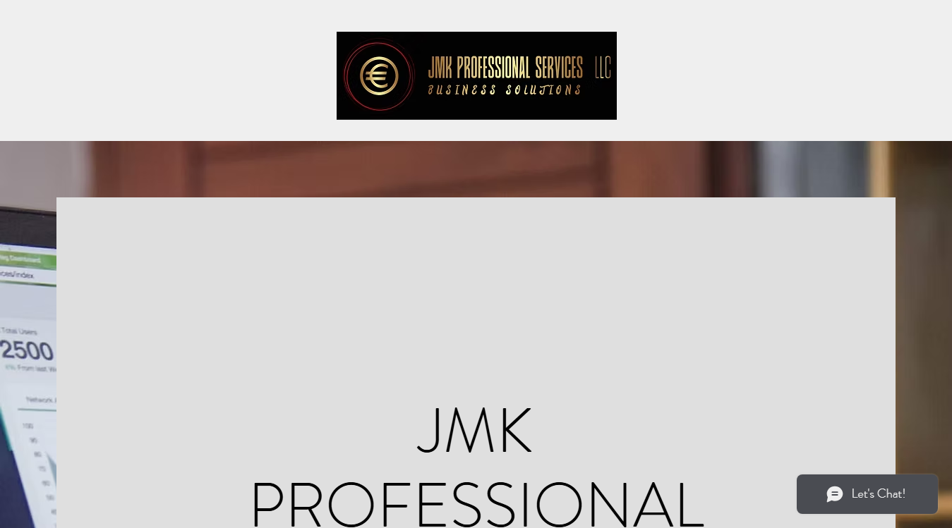 Website screenshot for JMK Professional Services LLC