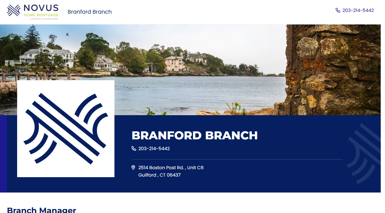 Website screenshot for New England Lending