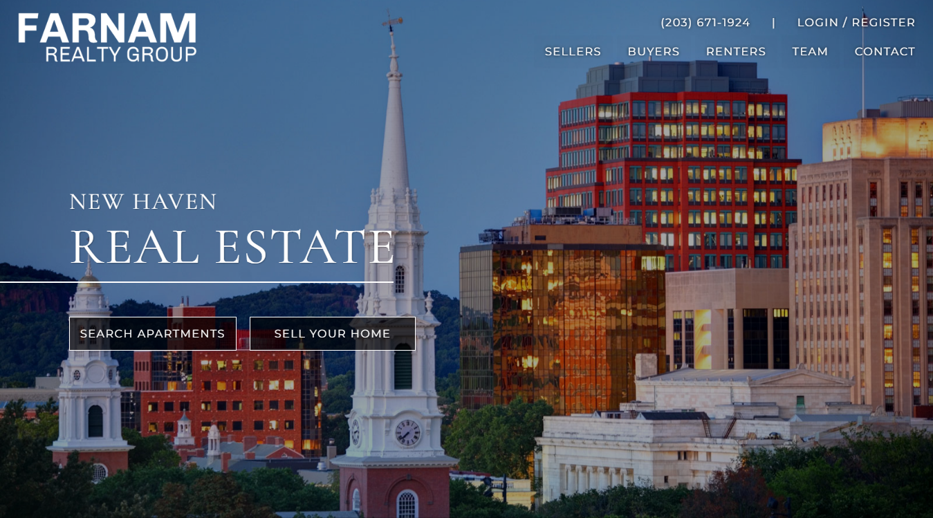 Website screenshot for The Farnam Realty Group