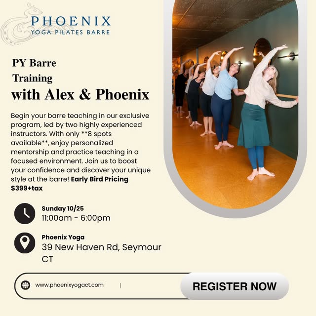 Instagram post by @phoenixyogapilatesct